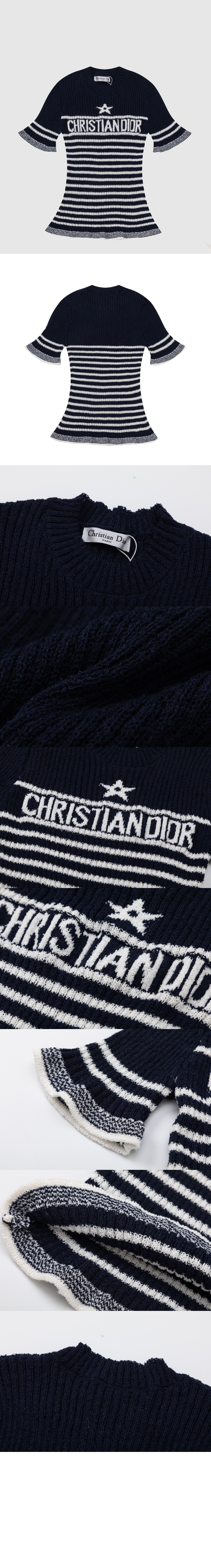 디올 니트 반팔 톱