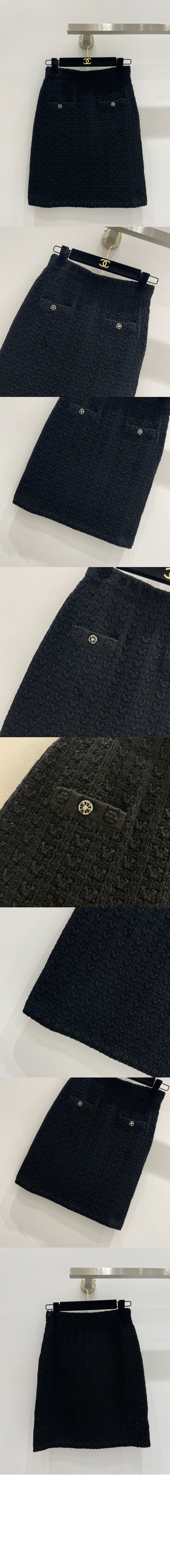 루이비통 로고 스커트