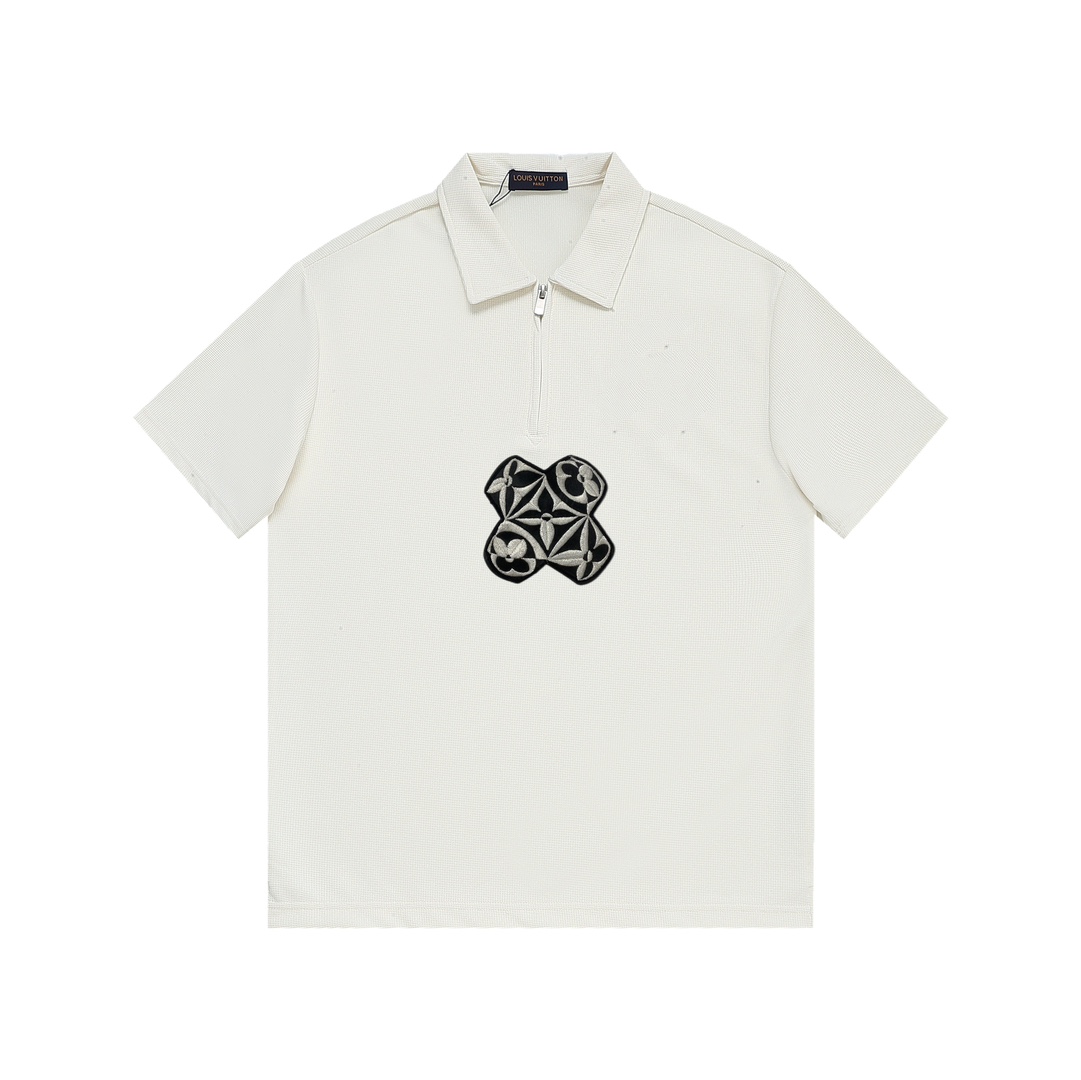루이비통 로고 프린트 반팔