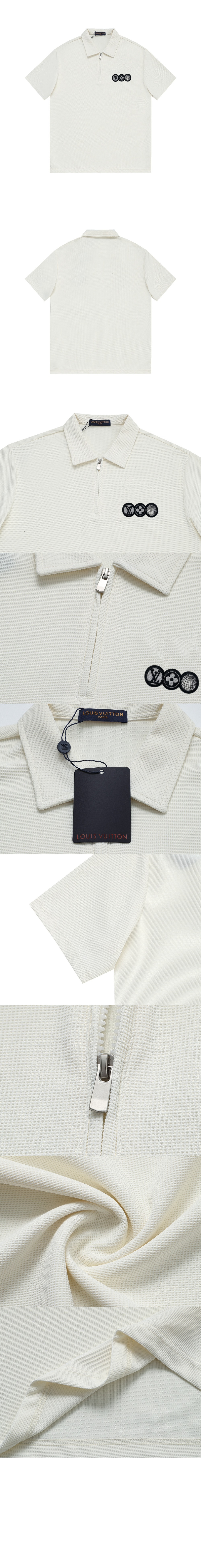 루이비통 로고 프린트 반팔