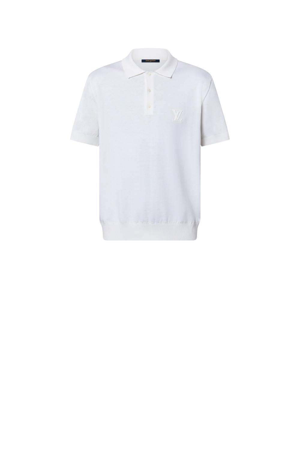 루이비통 캐시미어 앤드 코튼 블렌드 쇼트 슬리브드 폴로