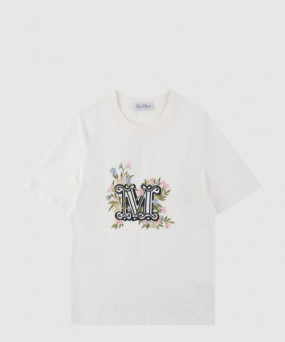 막스마라 로고 프린트 반팔