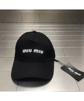 미우미우 MIUMIU 볼캡 블랙