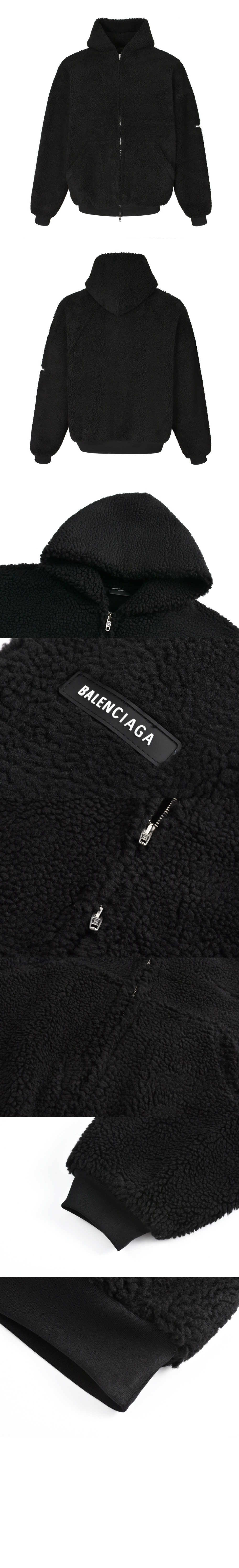 발렌시아가 아우터웨어 오버사이즈 집업 후디