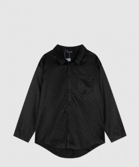 발렌시아가 라인스톤 미니멀 라지 핏 셔츠