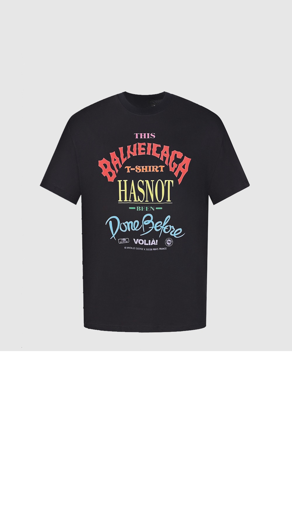 발렌시아가 로고 프린트 반팔