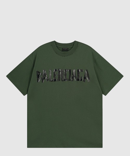 발렌시아가 로고 프린트 반팔