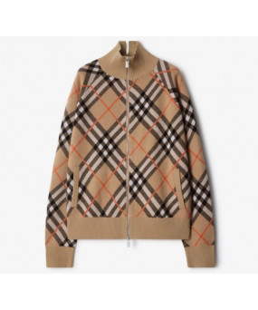 버버리 체크 울 모헤어 블렌드 재킷