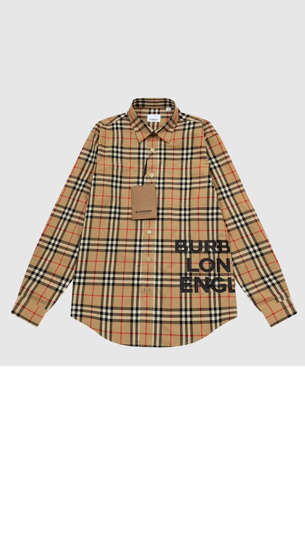 버버리 체크 셔츠