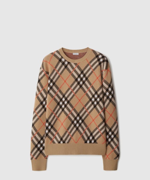 버버리 프린트 니트 톱