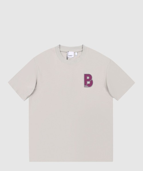 버버리 로고 코튼 티셔츠