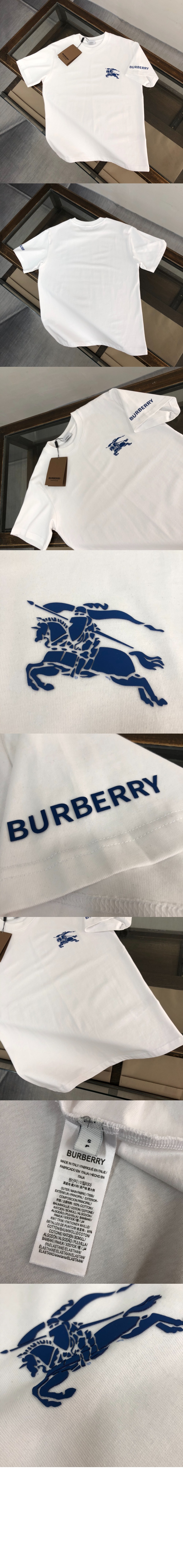 버버리 코튼 티셔