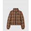 버버리 크롭 체크 나일론 퍼퍼 재킷