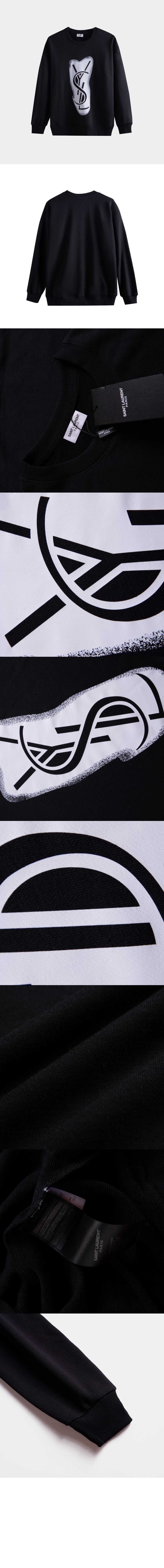 생로랑 플라워 코튼 톱