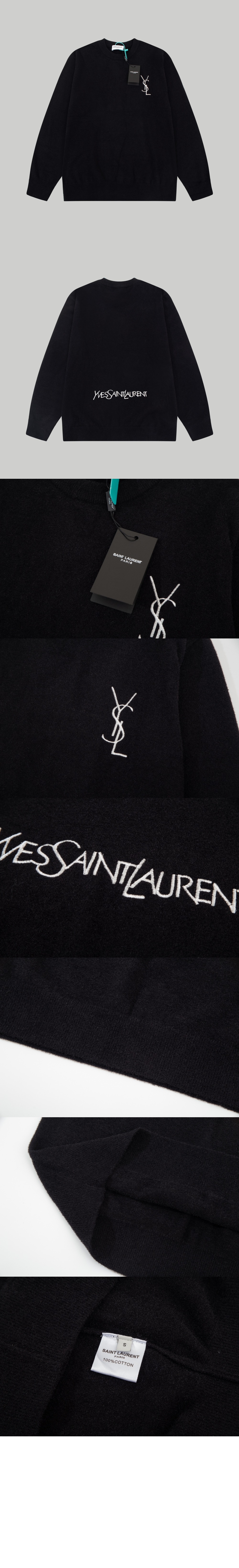 생로랑 플라워 코튼 톱