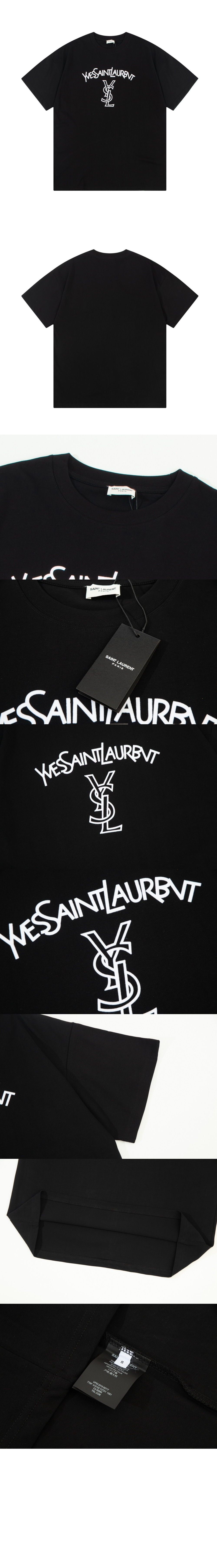 생로랑 플라워 코튼 톱