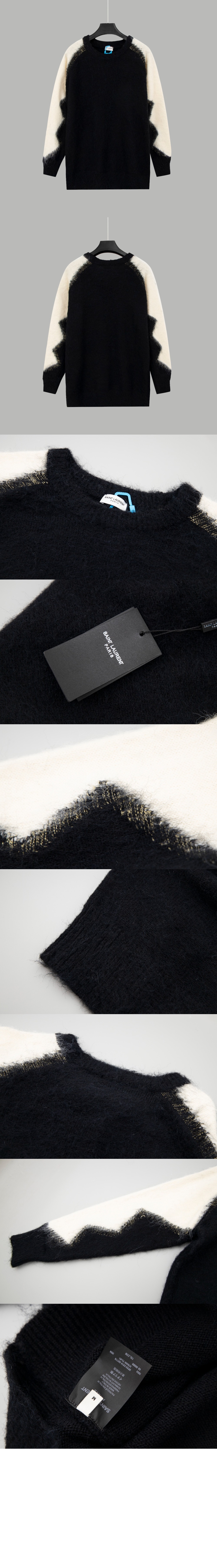 생로랑 플라워 코튼 톱