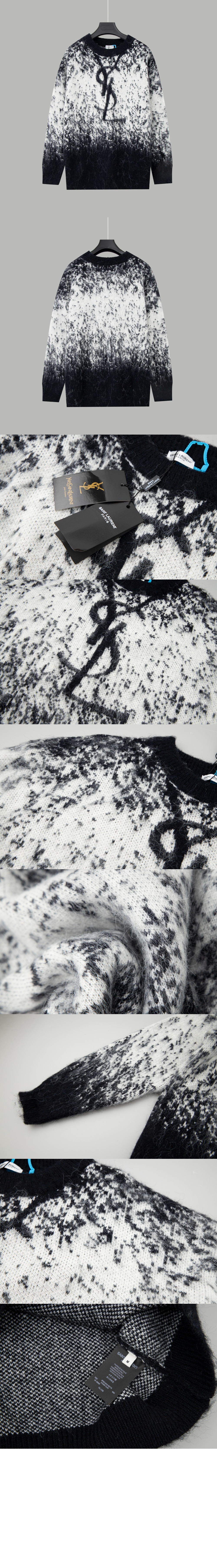 생로랑 플라워 코튼 톱