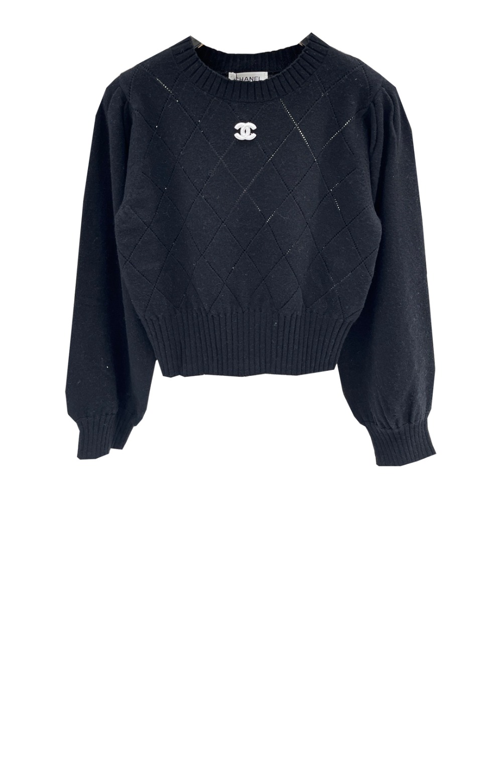 샤넬 프린트 니트 톱