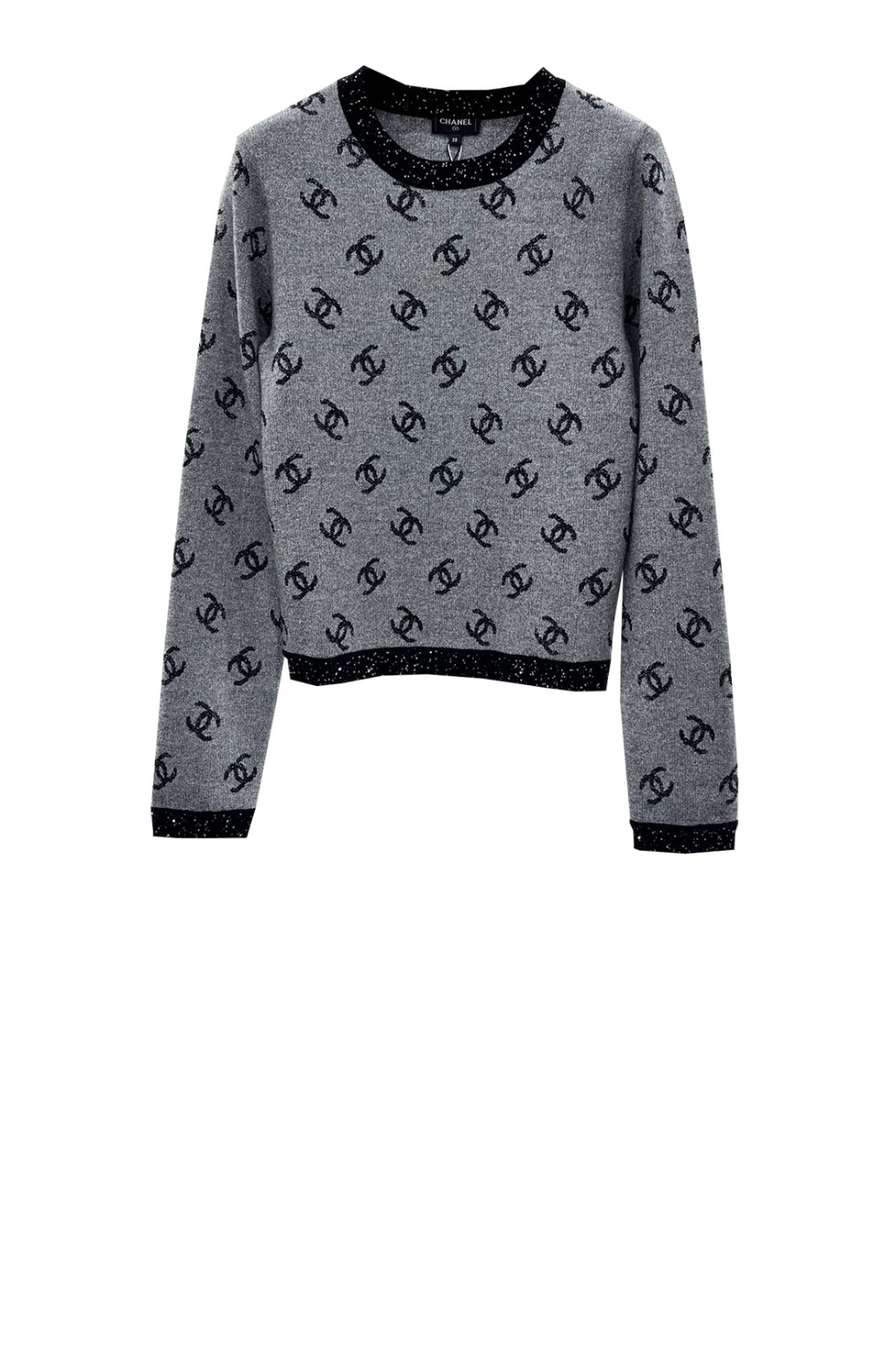 샤넬 로고 니트 상의