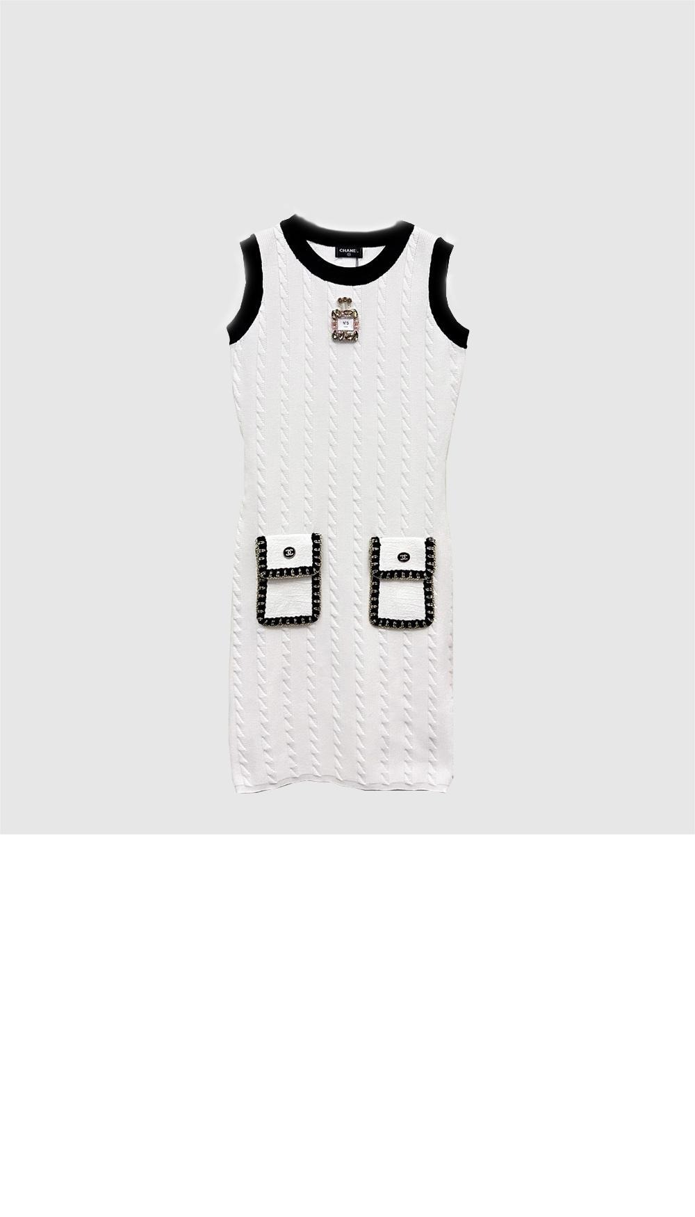 샤넬 로고 원피스