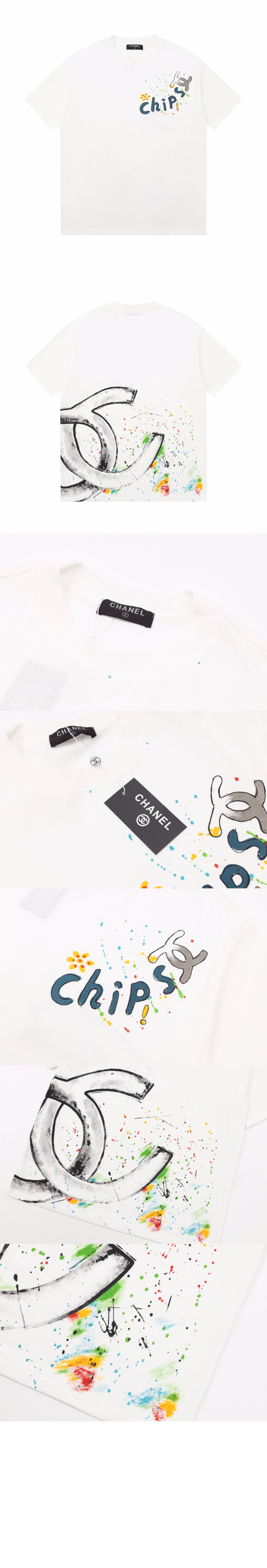 샤넬 플라워 코튼 톱