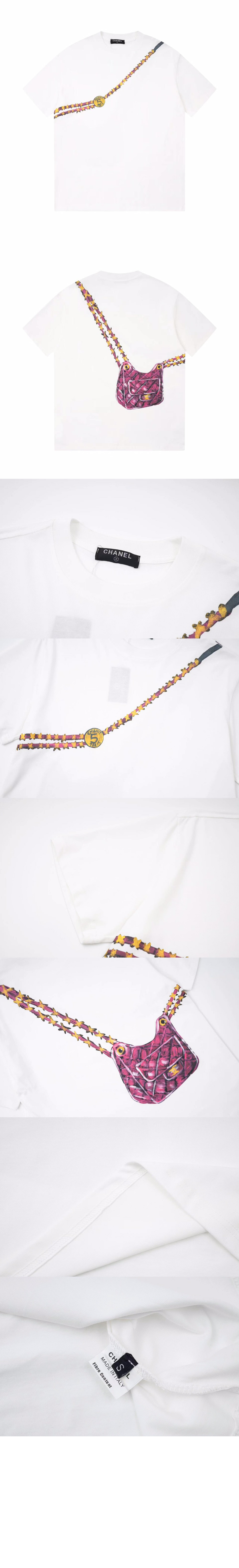 샤넬 로고 프린트 반팔