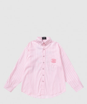 샤넬 로고 도트 셔츠