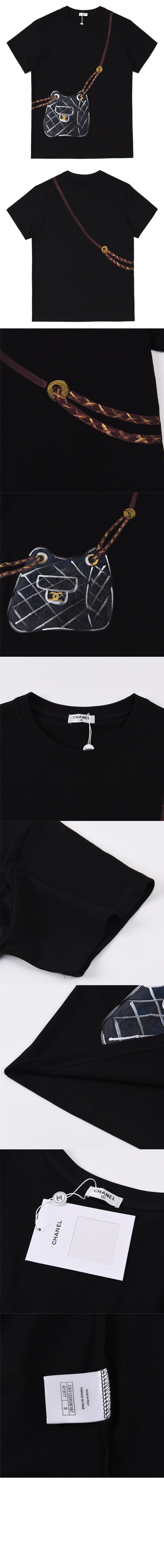 샤넬 로고 프린트 반팔