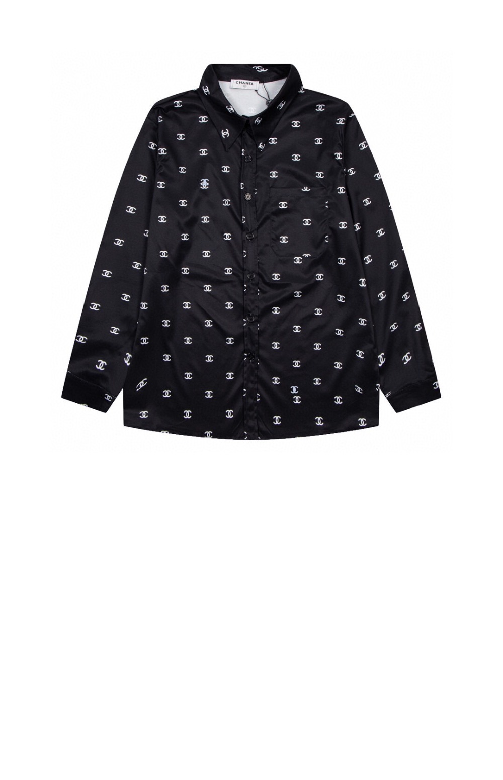 샤넬 로고 도트 셔츠
