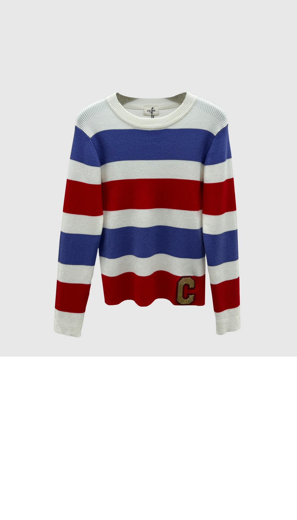 셀린느 프린트 니트 톱