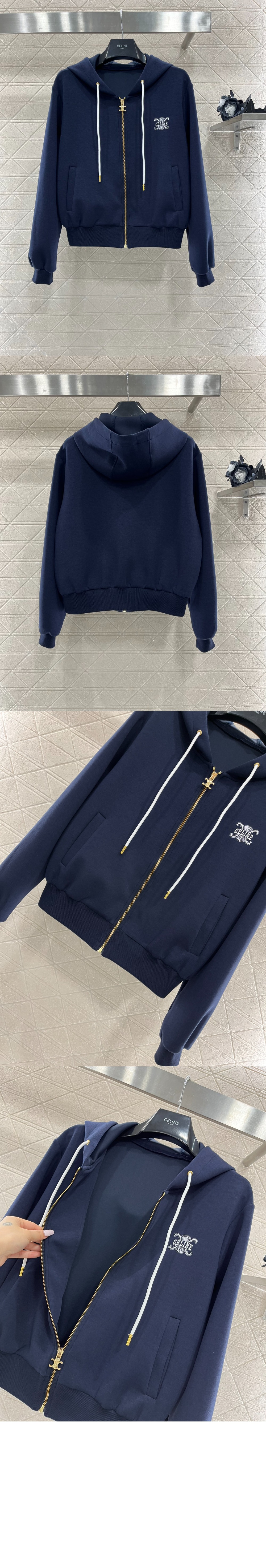 셀린느 로고 집업 자켓