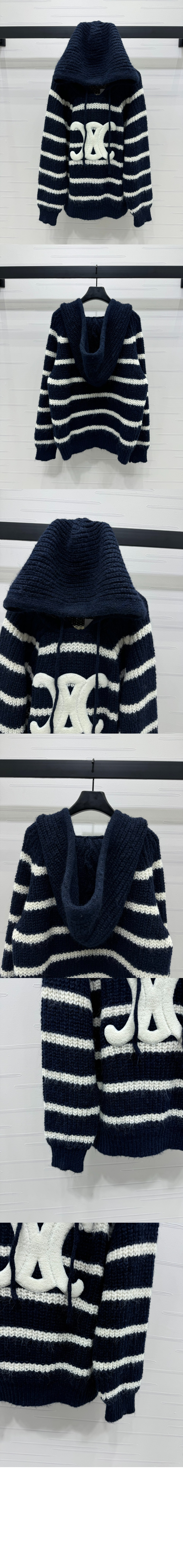 셀린느 프린트 니트 톱