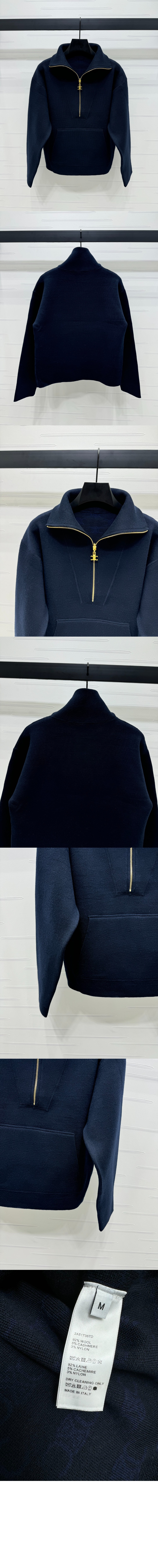 셀린느 바뢰즈 자켓 더블 페이스 양면 캐시미어