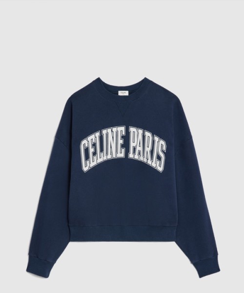 셀린느 오버사이즈 스웨트셔츠 코튼 플리스