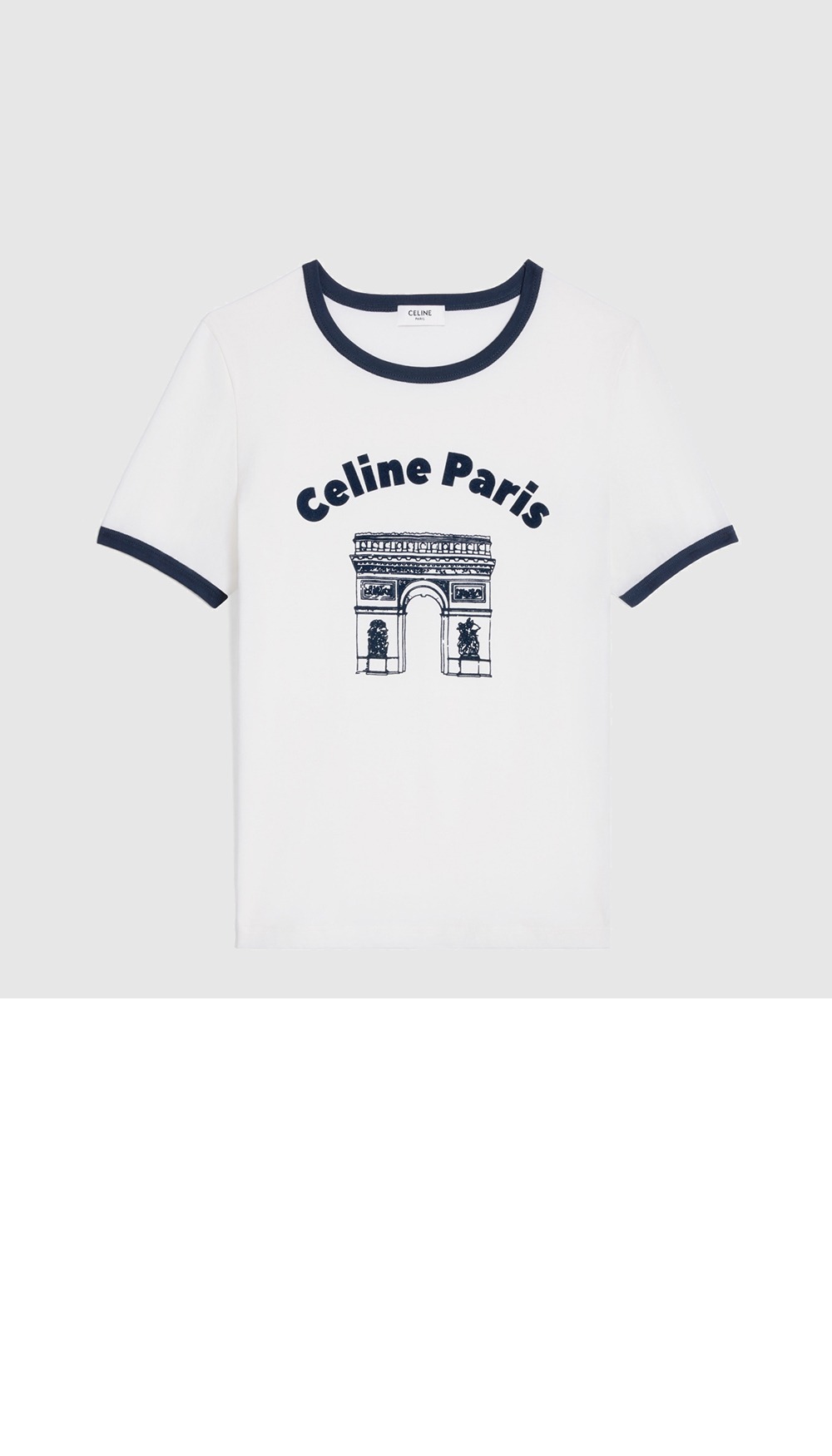 셀린느 로고 프린트 반팔