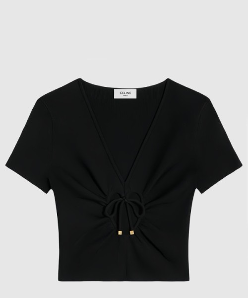 셀린느 로고 프린트 반팔