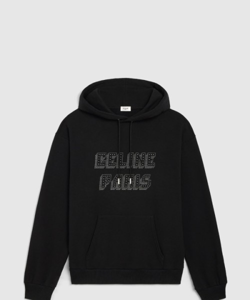 셀린느 로고 후드 긴팔