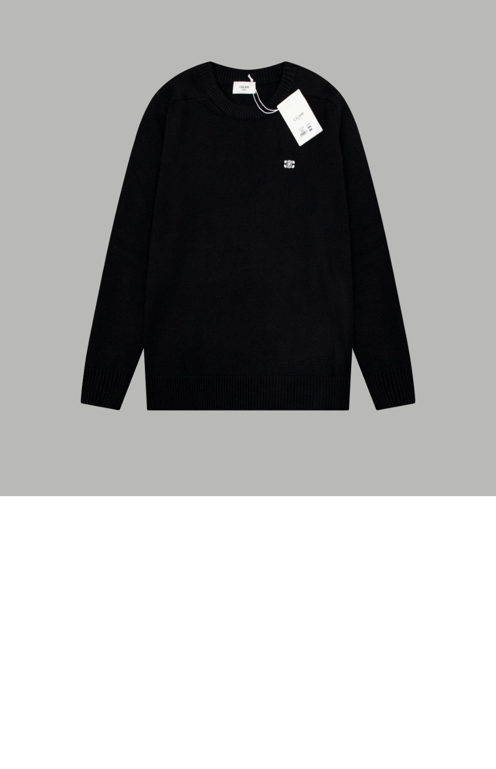 셀린느 로고 프린트 긴팔