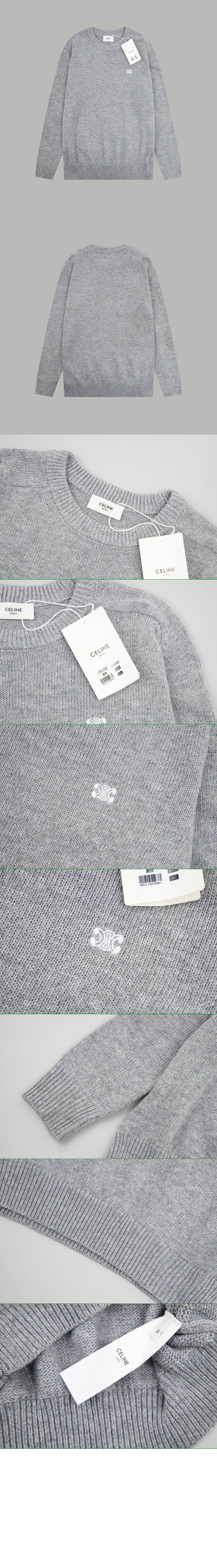 셀린느 로고 프린트 긴팔