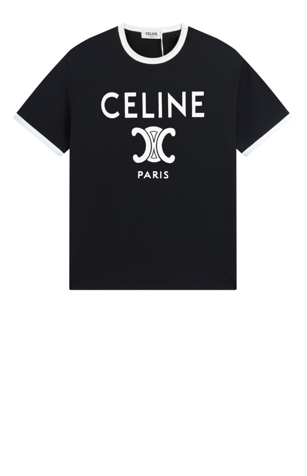 셀린느 로고 프린트 반팔