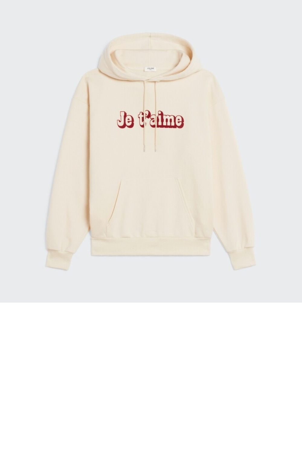 셀린느 로고 후드 긴팔