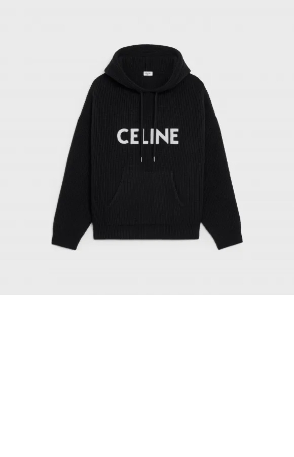 셀린느 로고 후드 긴팔