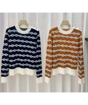 에르메스 샹당 모티프 니트