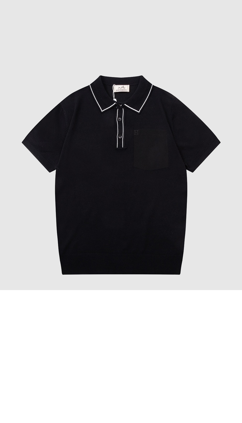 에르메스 폴로 니트 톱