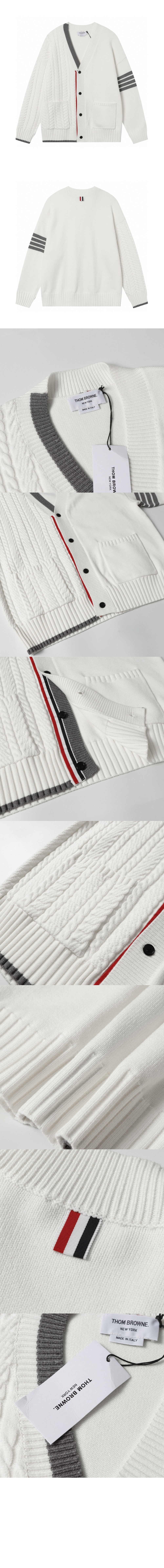 톰브라운 캐시미어 카디건