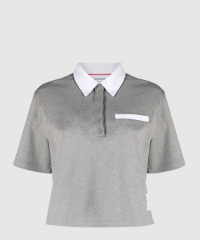 톰브라운 프린트 니트 톱