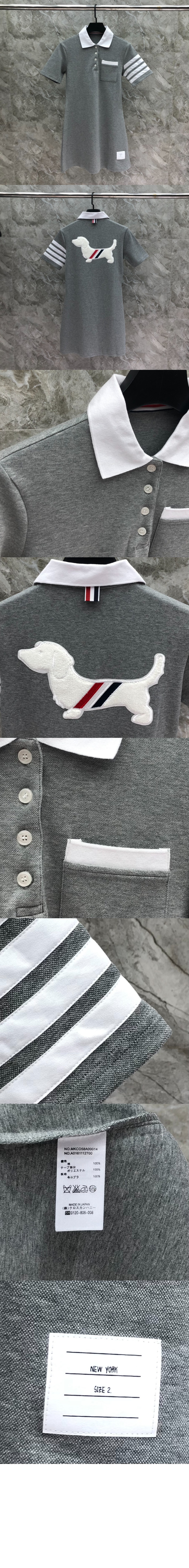 톰브라운 플라워 프린트 원피스