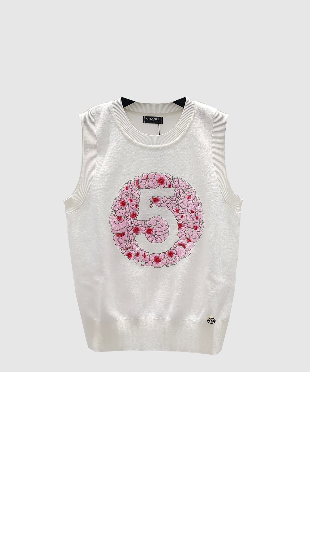 톰브라운 로고 프린트 반팔