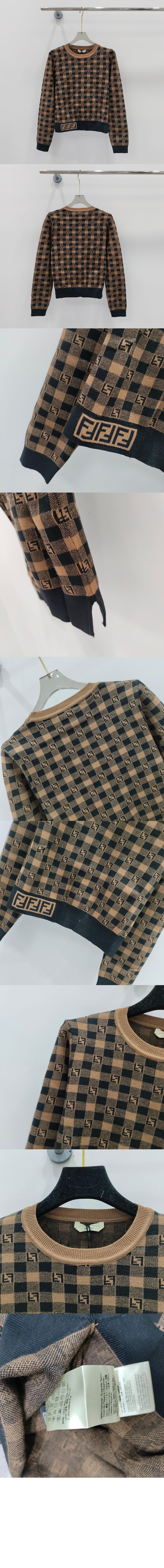 펜디 로고 프린트 긴팔